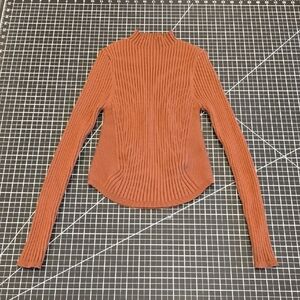 Cider Rust Knit Mock Neck Sweater